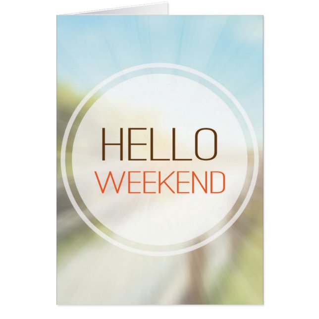 Hola fin de semana 2 (Frente)