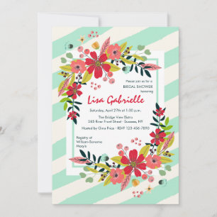 Hola flores de la invitación de la felicidad