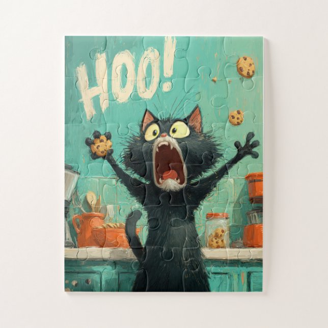 ¡HOLA! Gato Cookie - Divertido rompecabezas de coc (Vertical)