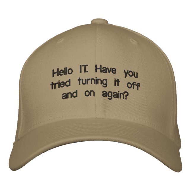 Hola Gorra de TI (Anverso)
