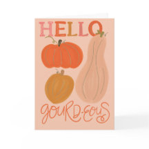 Hola Gourd-ales Gracias Tarjeta de felicitación do