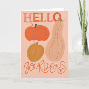 Hola Gourd-ales Gracias Tarjeta de felicitación do
