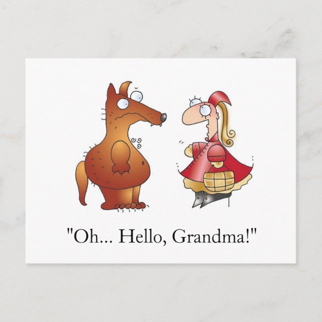 ¡HOLA GRANDMA! Postal de April McCallum (Anverso)