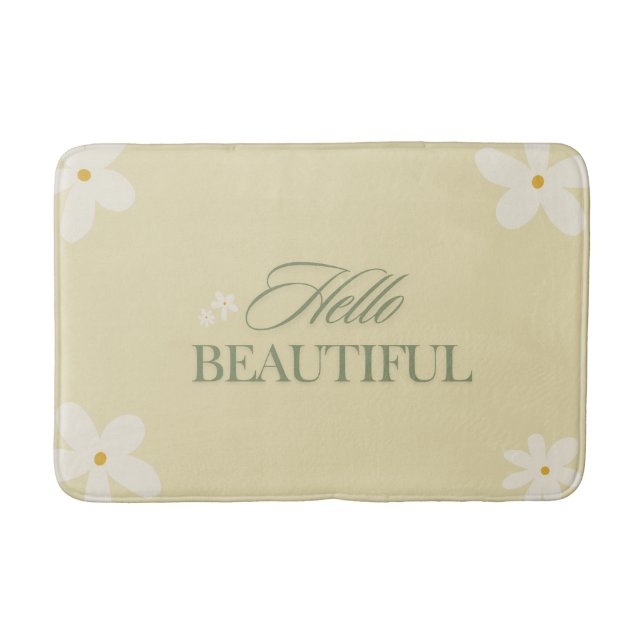 Hola hermosa alfombra de baño (Anverso)
