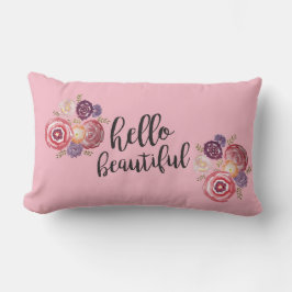 Hola Hermosa almohada de flores