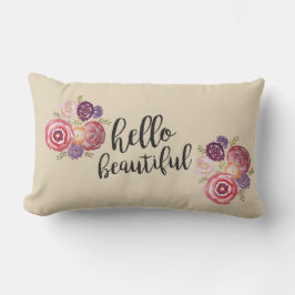 Hola Hermosa almohada de flores