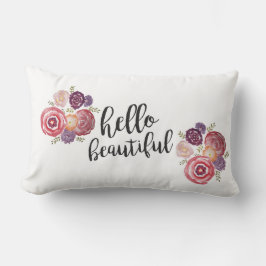 Hola Hermosa almohada de flores