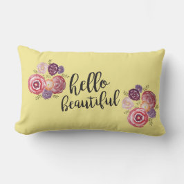 Hola Hermosa almohada de flores