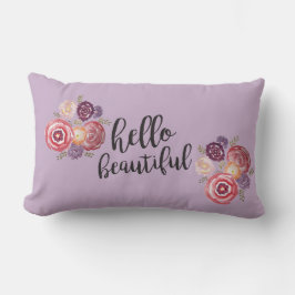 Hola Hermosa almohada de flores