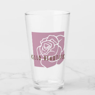 Hola Hermoso - Rosa Flor Rosa Chic Moderno