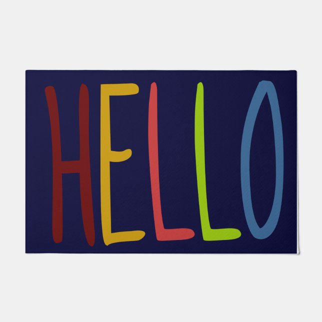 Hola Hola, alfombra de bienvenida interior, person (Anverso)