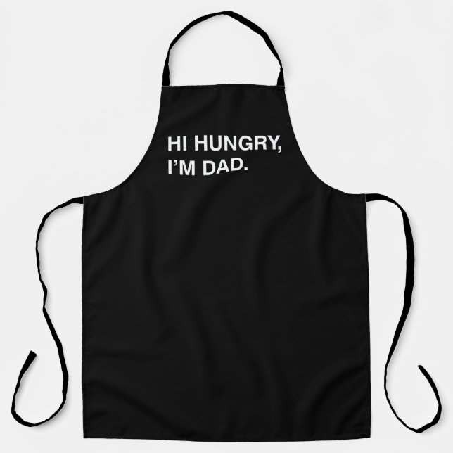 Hola Hungry Soy papá regalo de delantal de cocina  (Anverso)