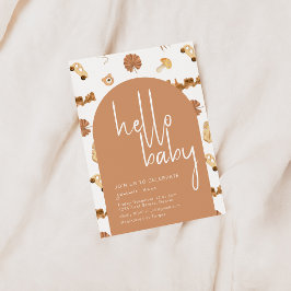 Hola invitación de Baby Shower estilo Baby Boho