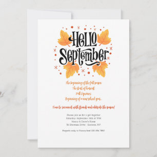 Hola Invitación de septiembre