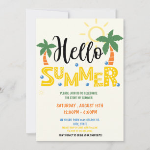 Hola invitación de verano