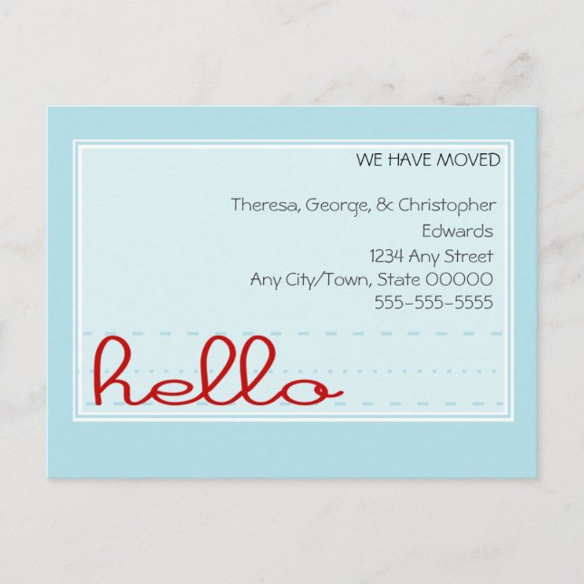 Hola Invitación móvil (Anverso)