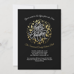 Hola Invitaciones de otoño