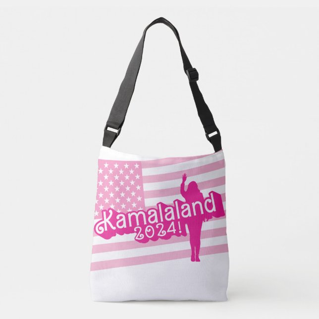"Hola Kamala" - Bolsa de cuerpo cruzado (sin etiqu (Anverso)
