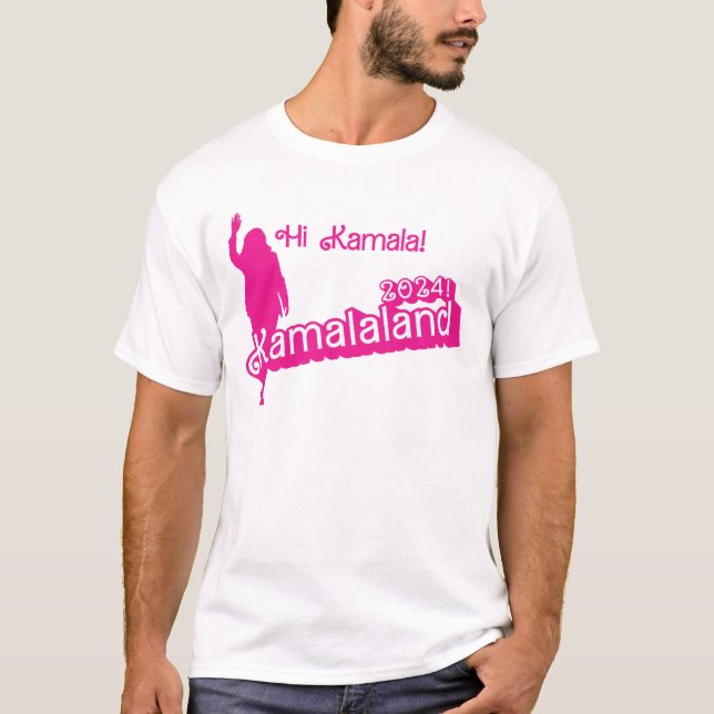 "Hola Kamala" - Camiseta masculina (lema B) (Anverso)