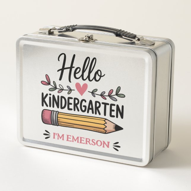 Hola Kinder Personalizado Regreso a la Escuela (Anverso)