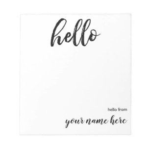 Hola libreta personalizada