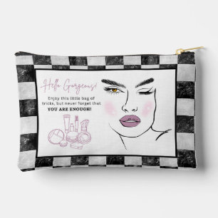 Hola magnífica bolsa de accesorios para maquillaje