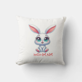 Hola Mamá Almohada – Cojín Lindo de Conejo para la