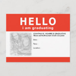 hola, me estoy graduando : invitación / invitación