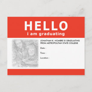 hola, me estoy graduando : invitación / invitación