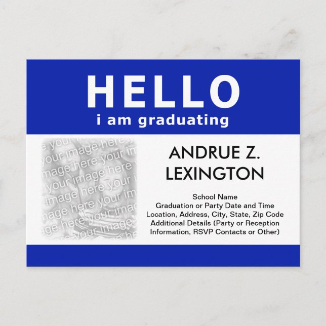 hola, me estoy graduando : invitación / invitación (Anverso)