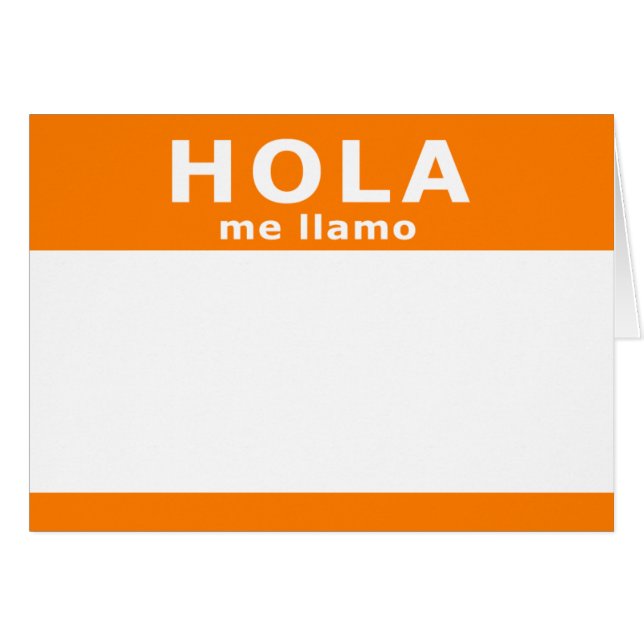 hola me llamo (Anverso (Horizontal))