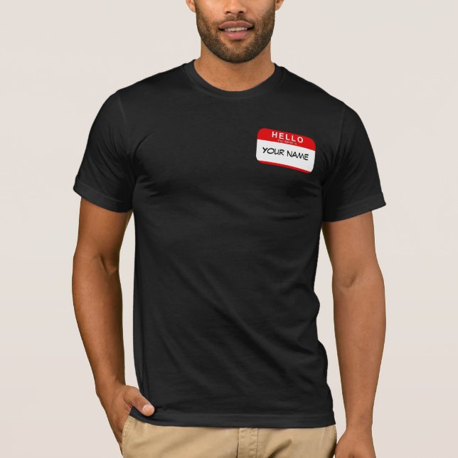 Hola mi nombre es camiseta (Anverso)