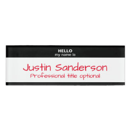 Hola mi nombre es - etiqueta conocida