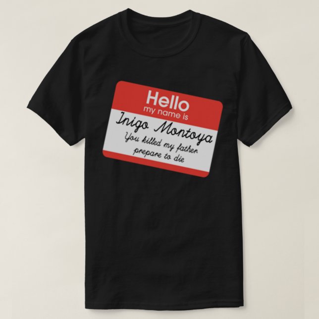 Hola Mi Nombre Es Inigo Montoya Camiseta Esencial (Diseño del anverso)