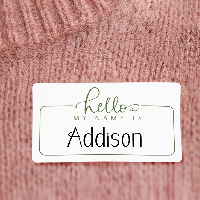 Hola Mi Nombre Es Pegatinas De Etiqueta De Nombre  (Subido por el creador)