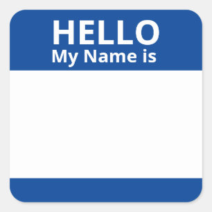 Hola Mi nombre es Pegatinas de etiquetas de nombre