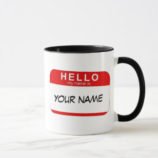 Hola mi nombre es taza