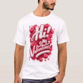 ¡Hola! Mi San Valentín - Camiseta Gráfica