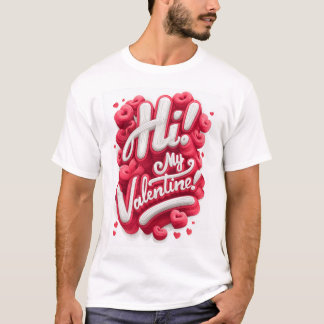 ¡Hola! Mi San Valentín - Camiseta Gráfica