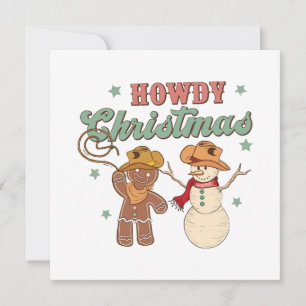 Hola Navidad Groovy Vaquero Muñeco de Nieve Occide