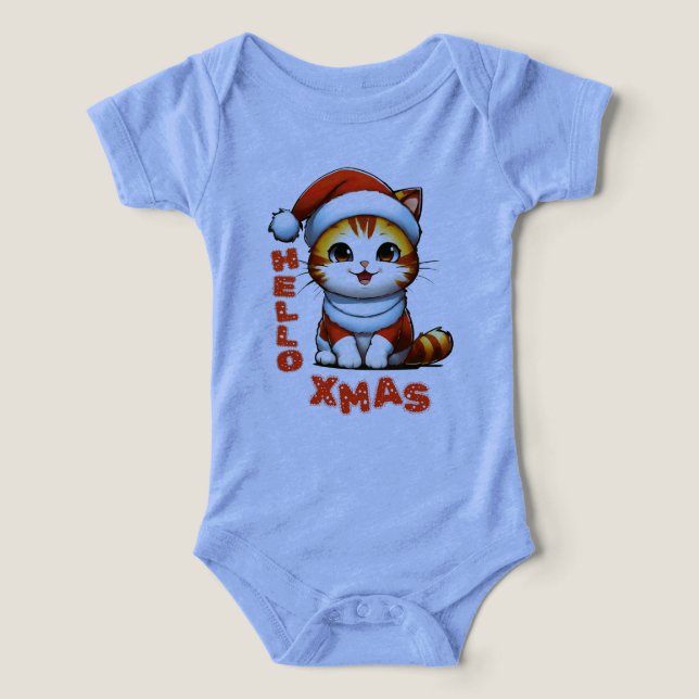 Hola Navidad - Navidades de felpa con traje de San (Diseño delantero )