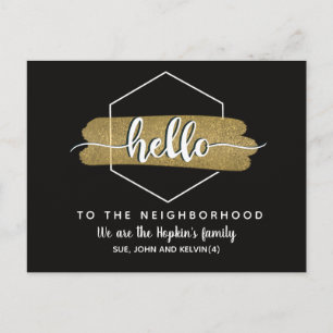 Hola nueva tarjeta de presentación de la familia d