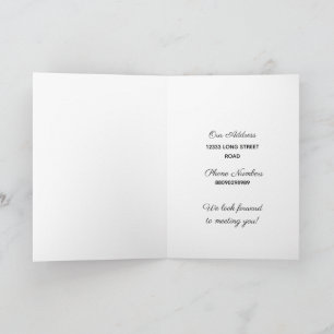 Hola nueva tarjeta de presentación de la familia d