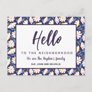 Hola nueva tarjeta de presentación de la familia d