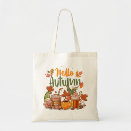 Hola Otoño Bolsa de Calabaza con Especias de Otoño