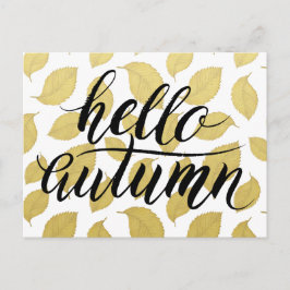 Hola otoño - La postal de las hojas de otoño de or
