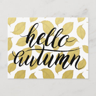 Hola otoño - La postal de las hojas de otoño de or