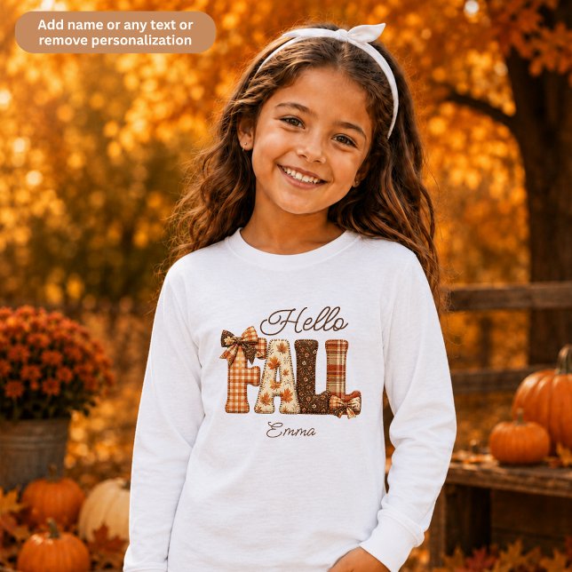 Hola Otoño Letras Estilo Patchwork Niños (Subido por el creador)