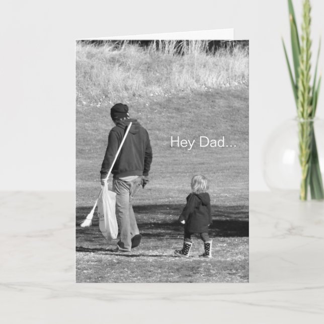 Hola papá. Tarjeta de navidad (Anverso)