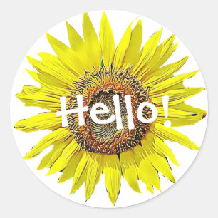 Hola Pegatinas girasoles